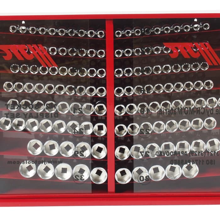 Набор головок торцевых 6-гранных 1/2" 10-32мм (в металлическом шкафу) 137 предметов JTC /1 JTC-H4137