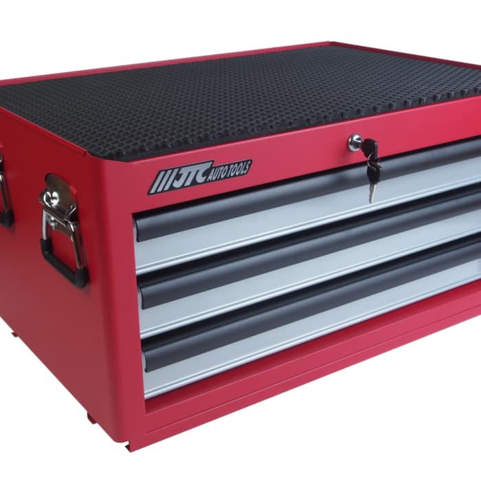 Ящик инструментальный 3 секции, средней глубины, красный JTC /1 JTC-5639