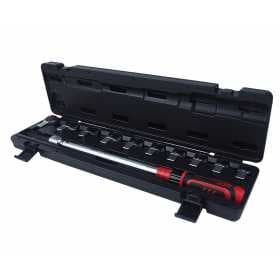 Ключ динамометрический 14х18 усилие затяжки 40-210Nm, с набором рожковых насадок 11 пр. (13-24мм) JTC JTC-6835K