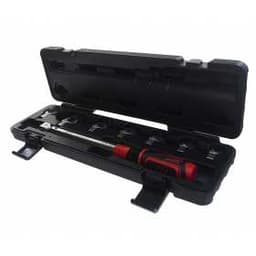 Ключ динамометрический 9х12 усилие затяжки 20-110Nm, с набором рожковых насадок 8 пр. (10-19мм) JTC JTC-6833K