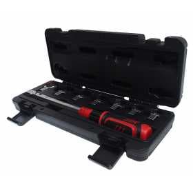 Ключ динамометрический 9х12 усилие затяжки 10-60Nm, с набором рожковых насадок 8 пр. (7-13мм) JTC JTC-6832K