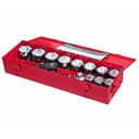 Набор головок торцевых 6-гранных 1" 36-65мм (в металлическом кейсе) 16 предметов JTC /1 JTC-H816M