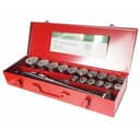 Набор головок торцевых 6-гранных 3/4" 19-50 мм (в кейсе) 21 предмет JTC /1 JTC-H621M