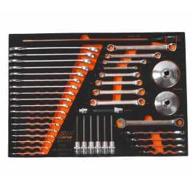 Набор инструмента универсальный, комплектация Mercedes Benz в ложементе (42 предмета) JTC /1/2 JTC-MB2042