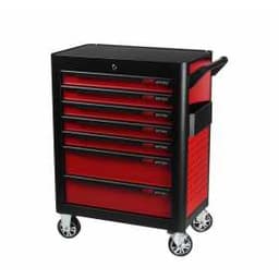 Тележка инструментальная 7 секций, красная на колесах JTC /1 JTC-S1068