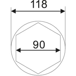 Головка ступичная Iveco (90 мм.) JTC /1 JTC-5470