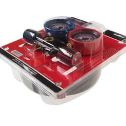 Устройство для заправки автокондиционера с магнитным ремнем (коллектор манометрический для хладагентов R-134a, R-12, R-22) ст.арт JTC-1509 JTC /1 JTC-4499