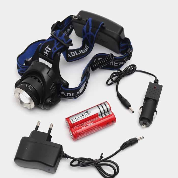 Фонарь светодиодный, налобный фонарь, фонарь аккумуляторный LED High Power Headlamp