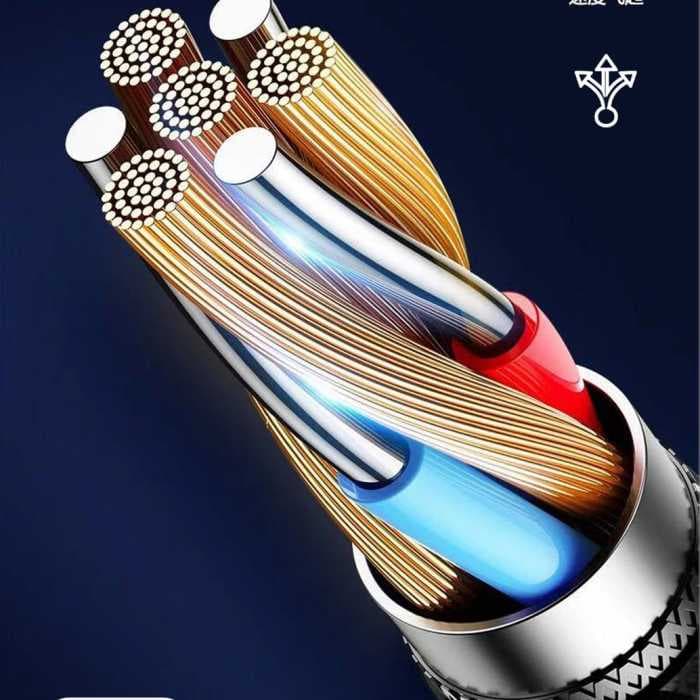 Кабель USB Type-C LYZ LS-09, 1.2 m, 5A, быстрая зарядка