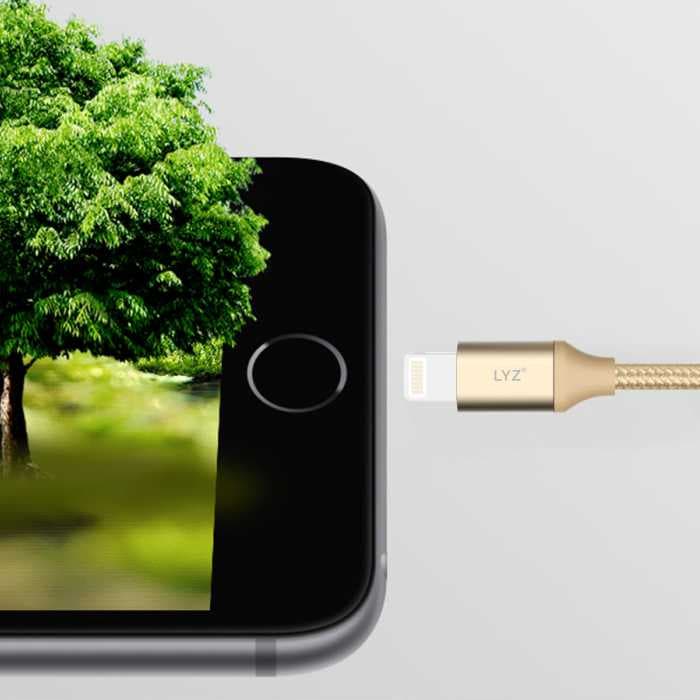 Кабель USB Type-C LYZ LS-09, 1.2 m, 5A, быстрая зарядка