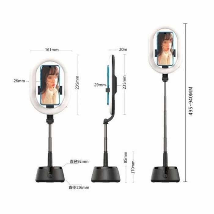 Светодиодная кольцевая лампа блогера для Селфи и Тик Тока с датчиком движения 360 Object + A10