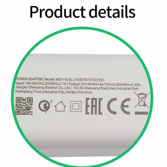 Зарядное устройство Type-C Mi 9, 27W, Charge Turbo