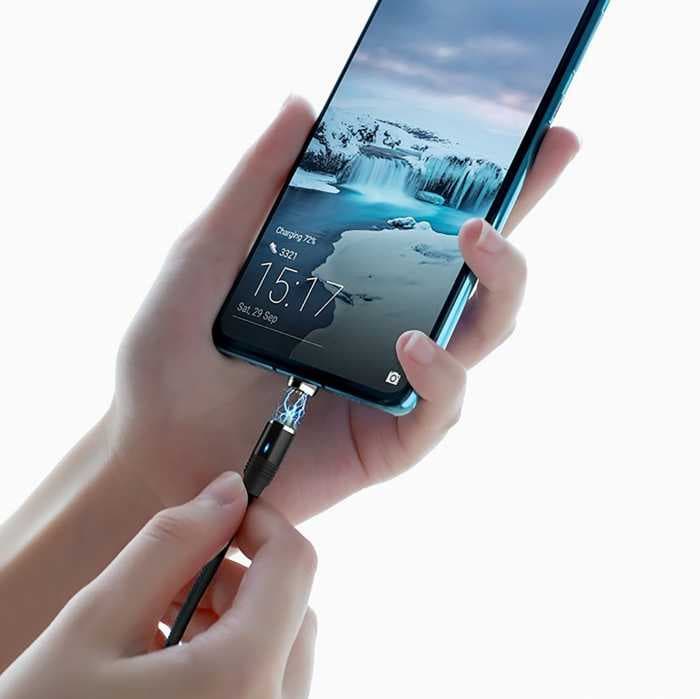 Магнитный Кабель Type-C Hoco U76 Fresh 1.2м (3A) Black