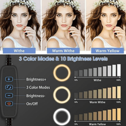 Светодиодная кольцевая лампа блогера для Селфи и Тик Тока с датчиком движения 360 Object + A10