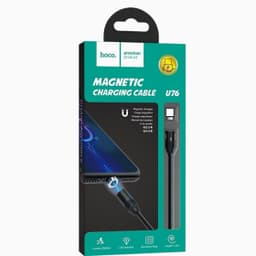 Магнитный Кабель Type-C Hoco U76 Fresh 1.2м (3A) Black