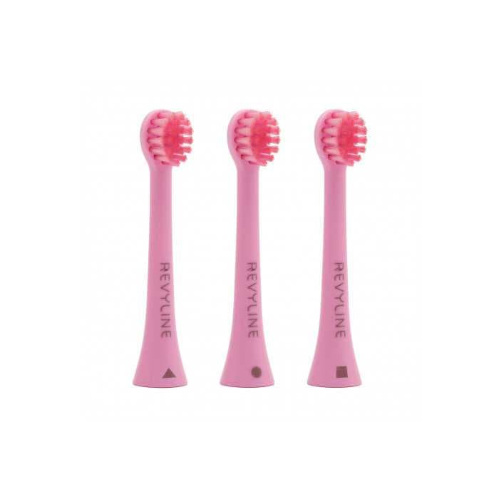 Детская электрическая звуковая зубная щетка Revyline RL 020 (розовая)