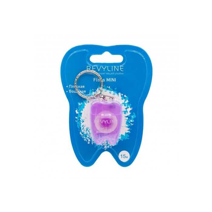 Зубная нить Revyline floss mini вощеная, брелок