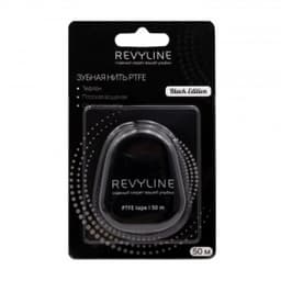 Зубная нить Revyline PTFE Black Edition, мятная вощеная, 50 м