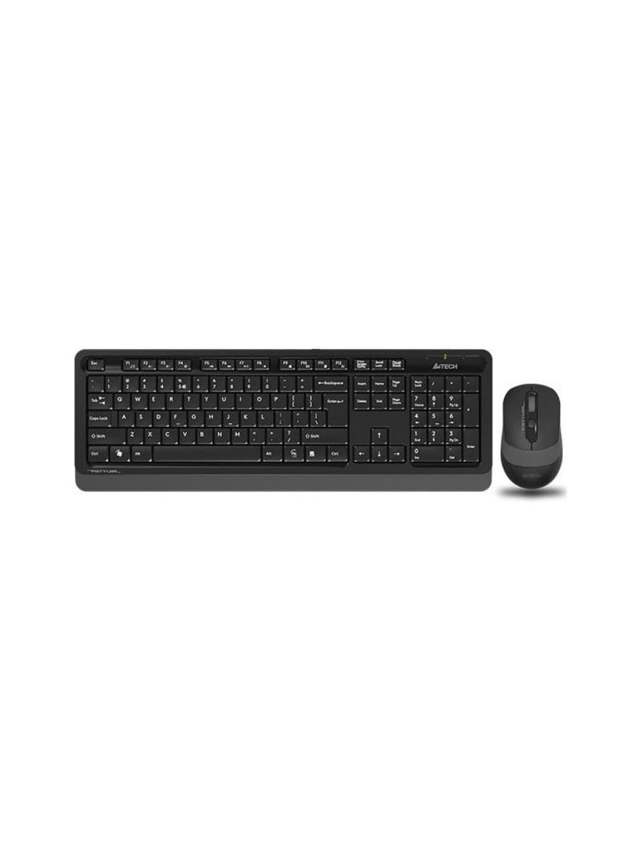 Комплект беспроводная клавиатура и мышь A4Tech Fstyler FG1010 (FG10+FGK10), мембранная, 104btns, 2000dpi, 4btns, USB, серый