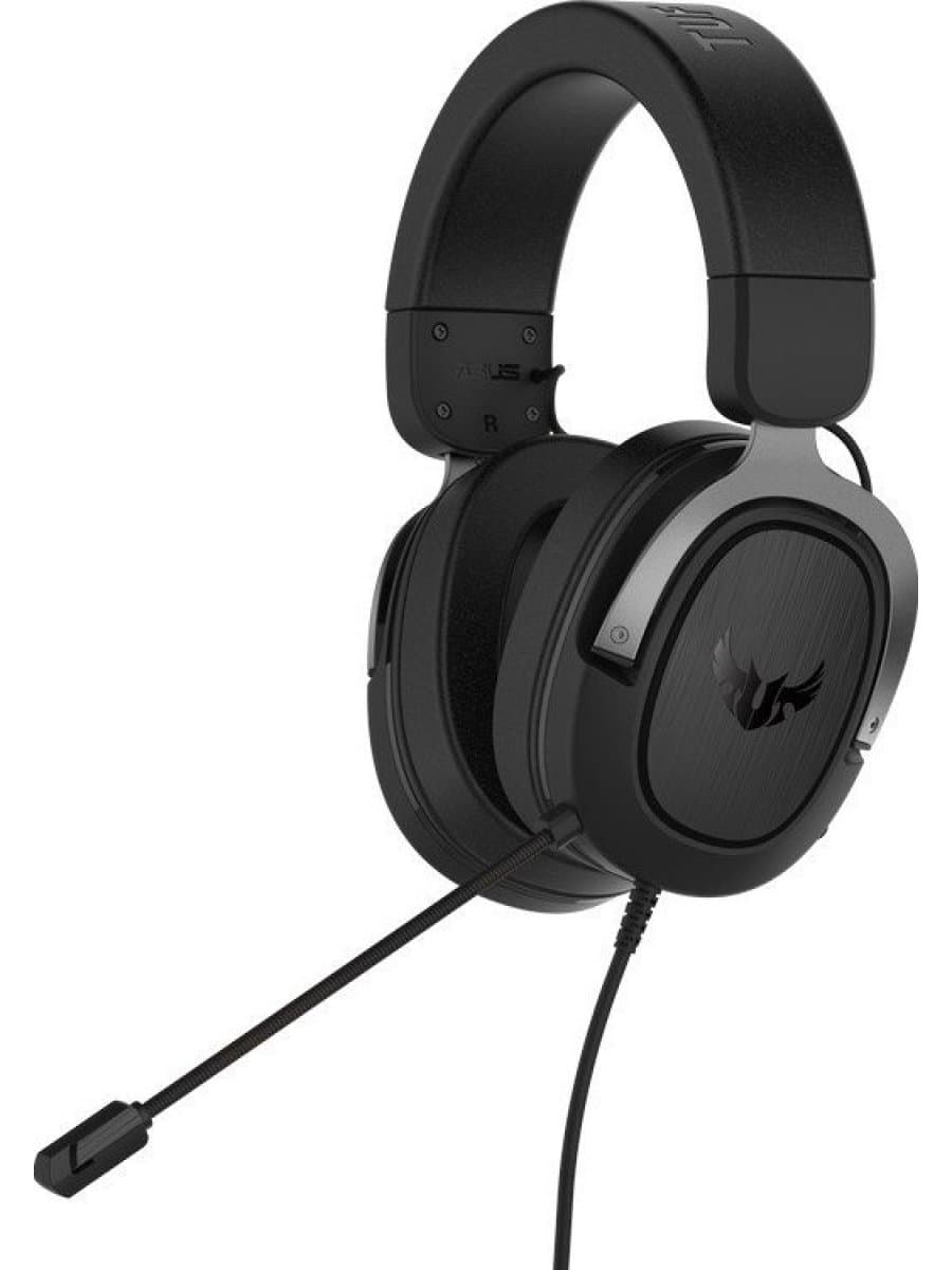 Наушники с микрофоном ASUS TUF GAMING H3 GUN METAL 20-20KHz, -40dB, 32Ohm, 2x1.3m