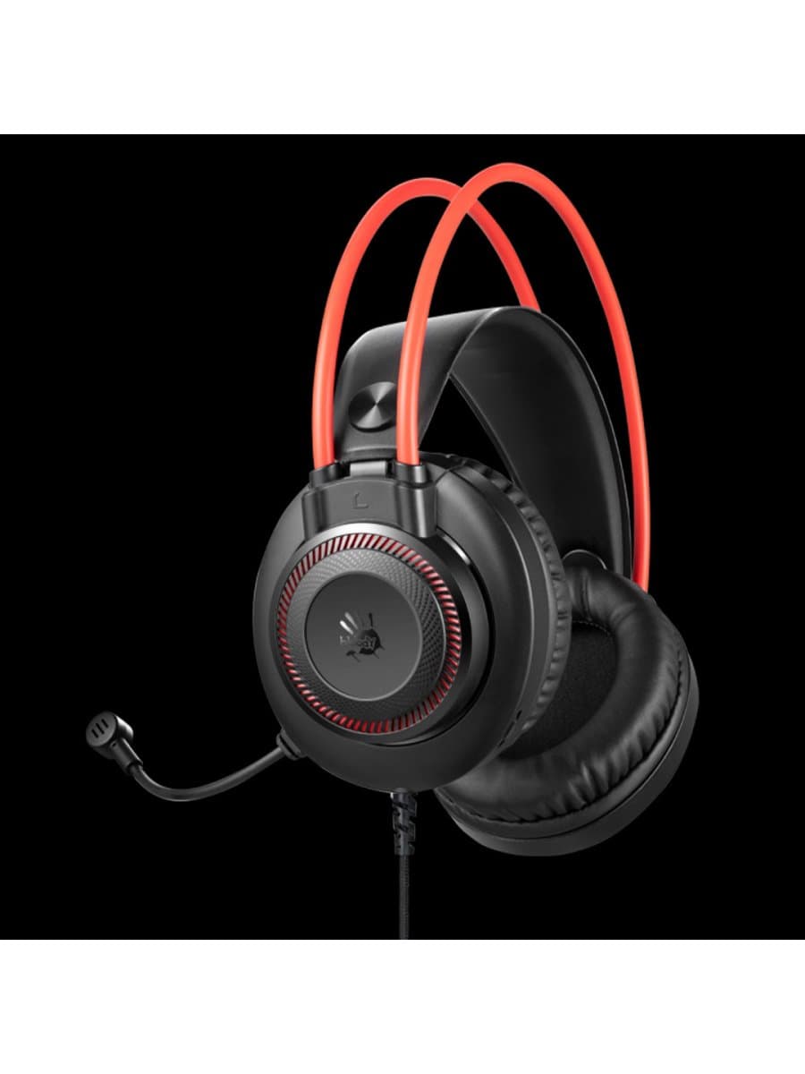 Наушники с микрофоном A4Tech Bloody G200S, Black/Red, 20-20000Ghz, 100dB, 44dB(mic), USB, 2m