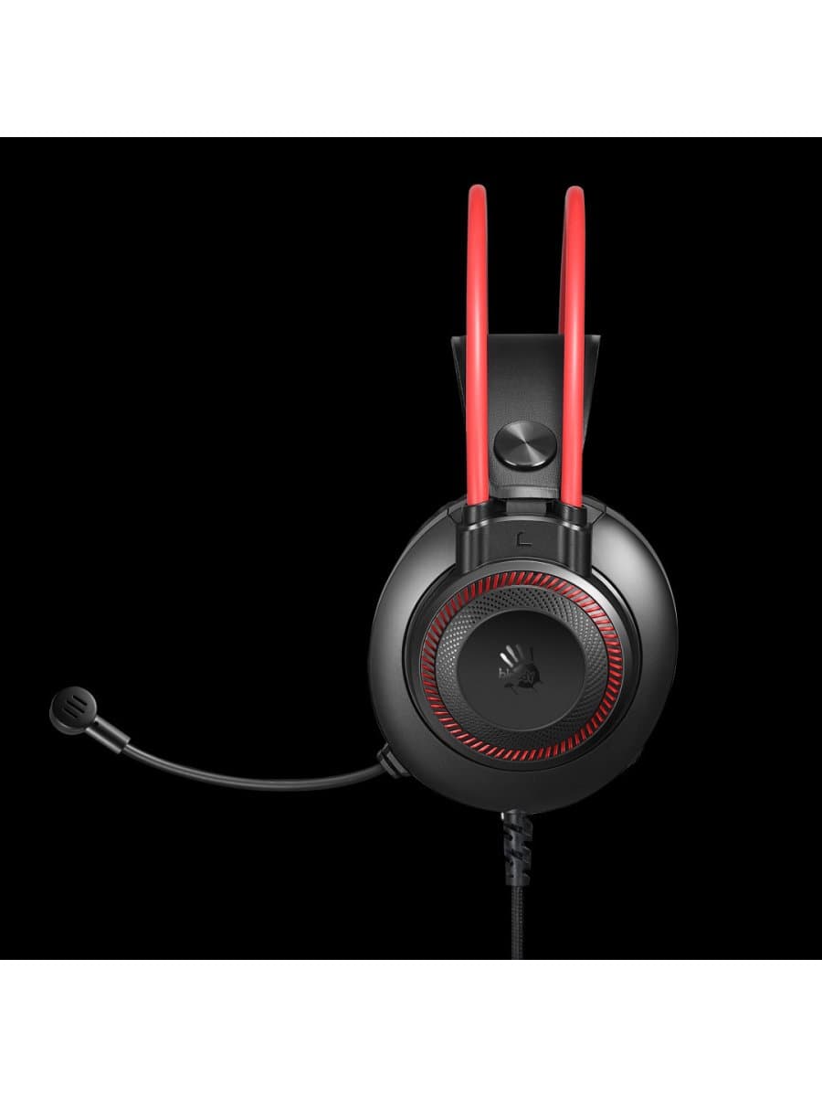 Наушники с микрофоном A4Tech Bloody G200S, Black/Red, 20-20000Ghz, 100dB, 44dB(mic), USB, 2m