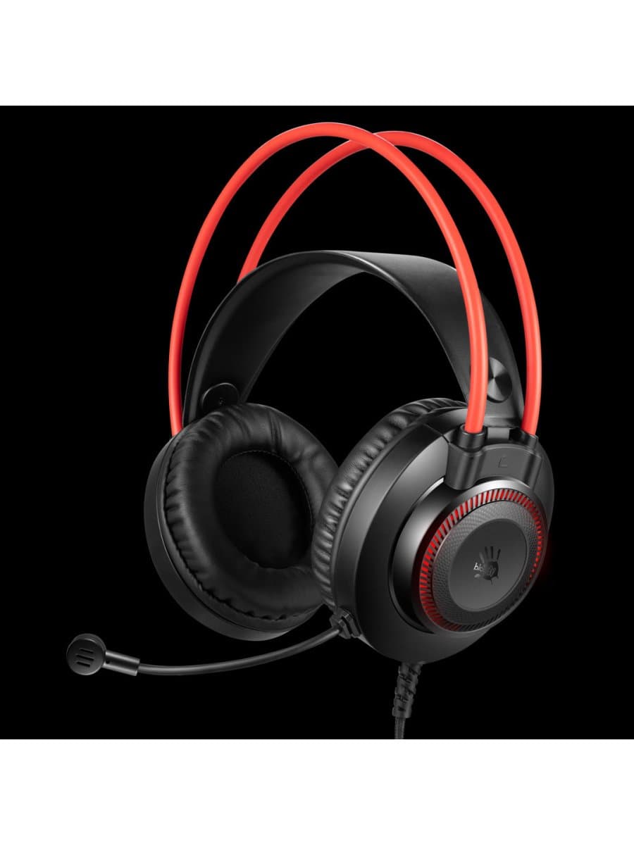 Наушники с микрофоном A4Tech Bloody G200S, Black/Red, 20-20000Ghz, 100dB, 44dB(mic), USB, 2m