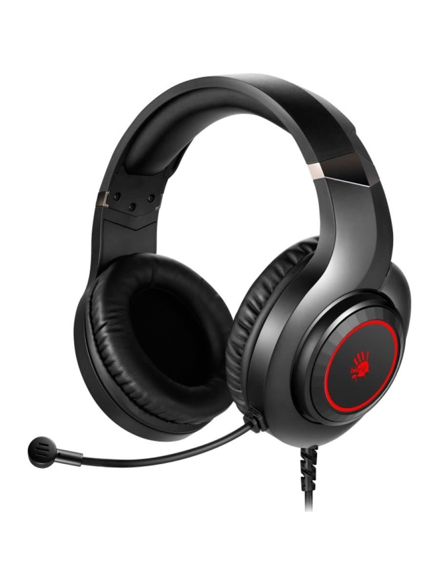 Наушники с микрофоном A4Tech Bloody G220S, Black/Red, 20-20000Ghz, 100dB, 44dB(mic), USB, 2m