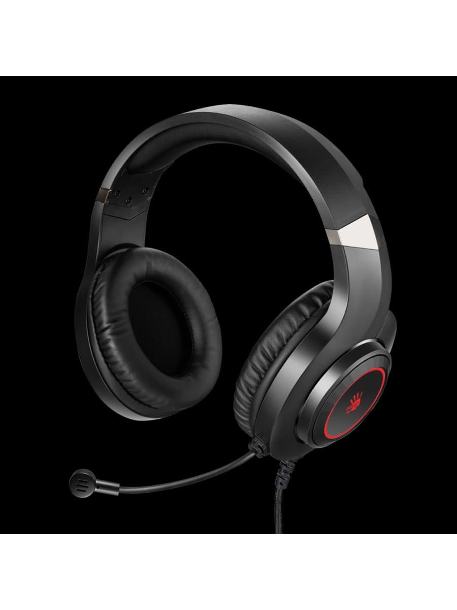 Наушники с микрофоном A4Tech Bloody G220S, Black/Red, 20-20000Ghz, 100dB, 44dB(mic), USB, 2m