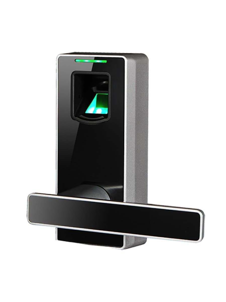 Биометрический замок ZKTECO ML10D/Left Fingerprint Lock.Left. Silver "Zinc Alloy Metal Casing User Capacity: 90 Door Thickness: 30-54mm Backset: 62 mm Color Option: Silver/Champaign gold optional