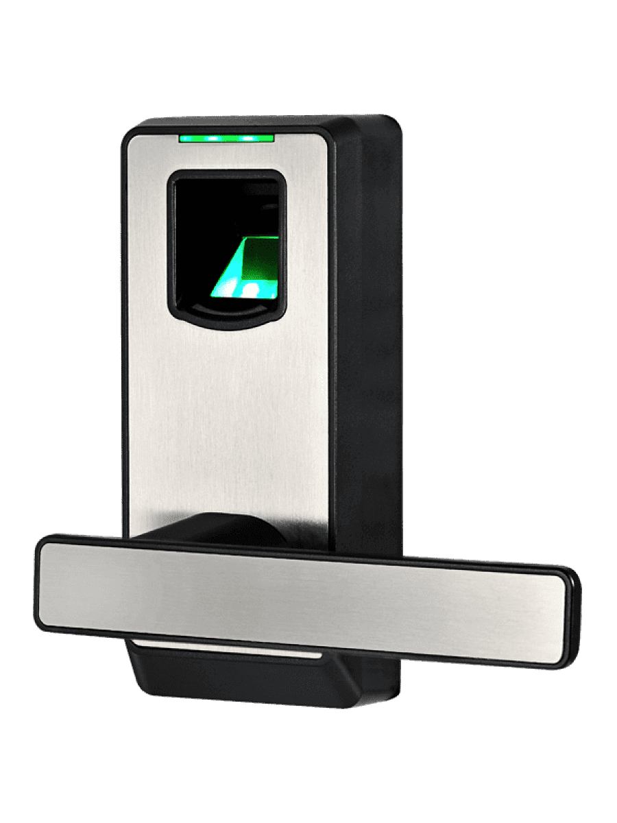 Биометрический замок ZKTECO PL10/Left Fingerprint Lock. Left "Rugged ABS Plastic Casing User Capacity: 90 Door Thickness: 30-60 mm Backset: 60 or 70 mm(adjustable) Color Option: Black optional
