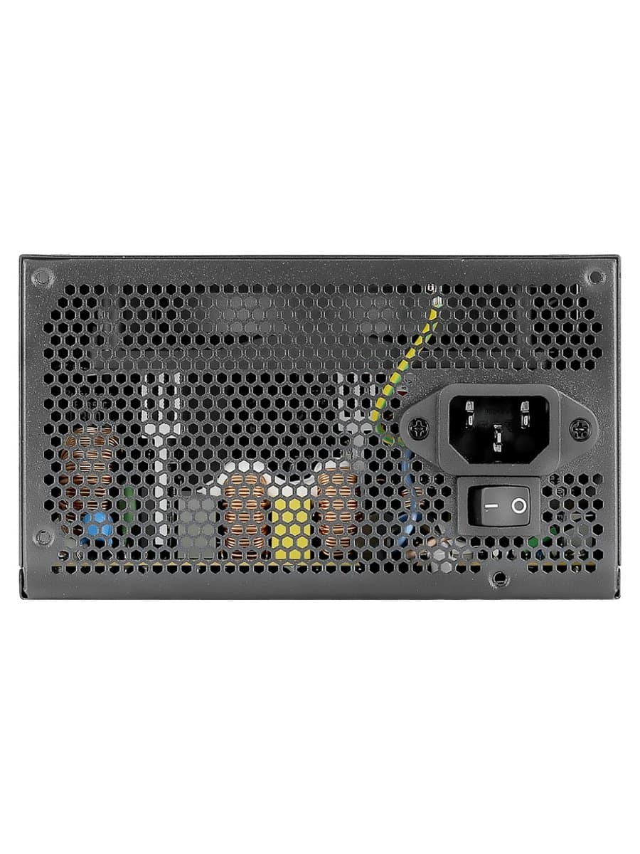 Блок питания 550W Aerocool AERO BRONZE 550W, 550W, ATX, Bronze, APFC, 20+4pin, 4+4pin, 5*Sata, 4*Molex, 2*PCI-E 6+2pin, Вентилятор 12см, Кабель питания, Чёрный