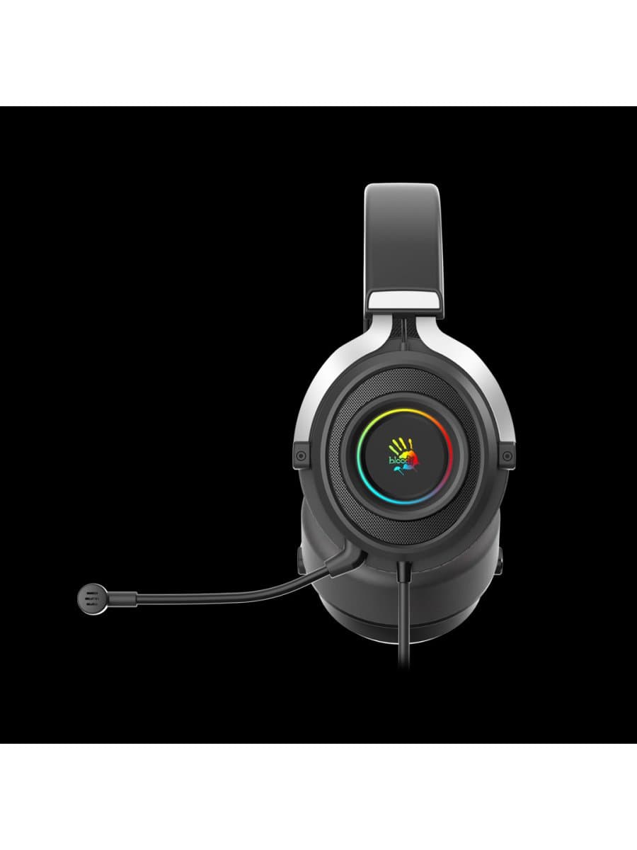 Наушники с микрофоном A4Tech Bloody G535P, Дуговые, 3.5mm MiniJack +USB, 20Hz-20kHz, 105dB/-44dB, Длина кабеля 2 м, 7.1 виртуальный объемный звук, Черно-серые
