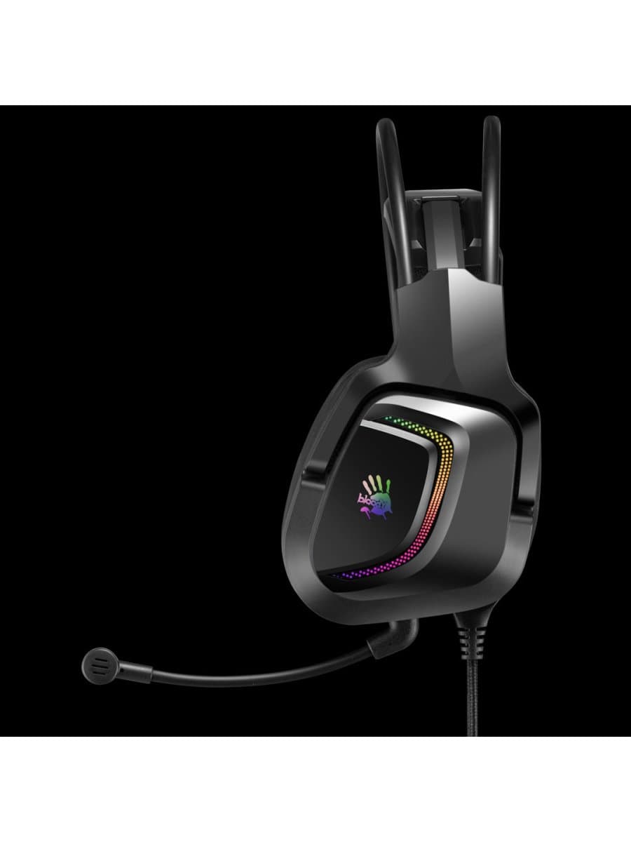 Наушники с микрофоном A4Tech Bloody G575P, Дуговые, 3.5mm MiniJack +USB, 20Hz-20kHz, 105dB/-44dB, Длина кабеля 2 м, стереозвук, Черный