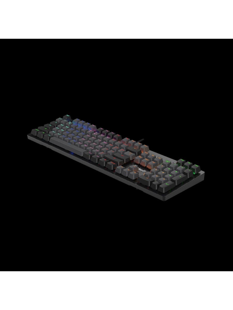 Клавиатура A4Tech Bloody B828N Light Strike Neon, USB 1.8m, 0.2ms, мех клавиатура с переключателями