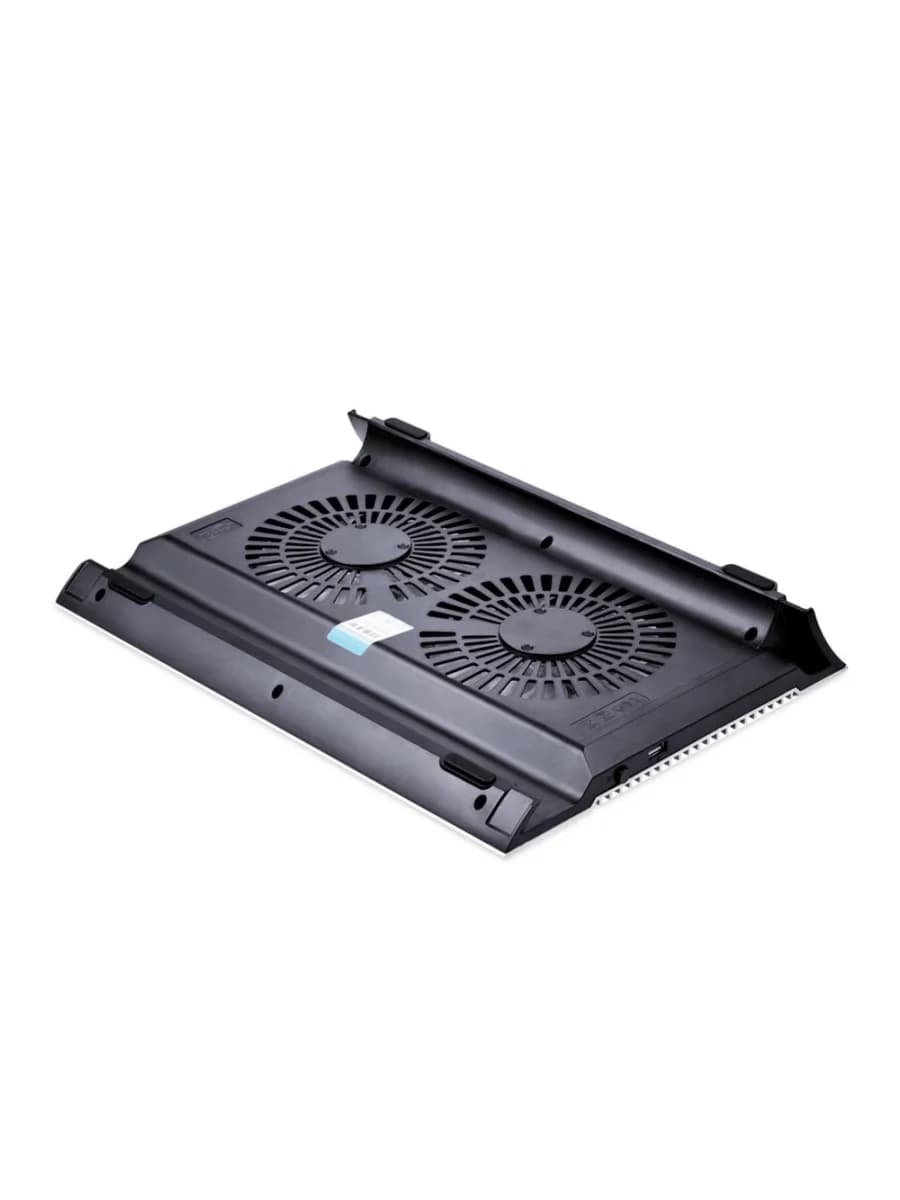 Охлаждающая подставка для ноутбука Deepcool N8 Silver DP-N24N-N8SR, 17, Вентилятор 2 14см, 1000±10%RPM, 4 USB 2.0, 25,1дБл, Габариты 380х278х55мм, Серебристый