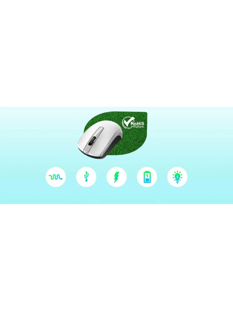 Мышь беспроводная Genius ECO-8100, оптическая, USB, 1600 dpi, Red