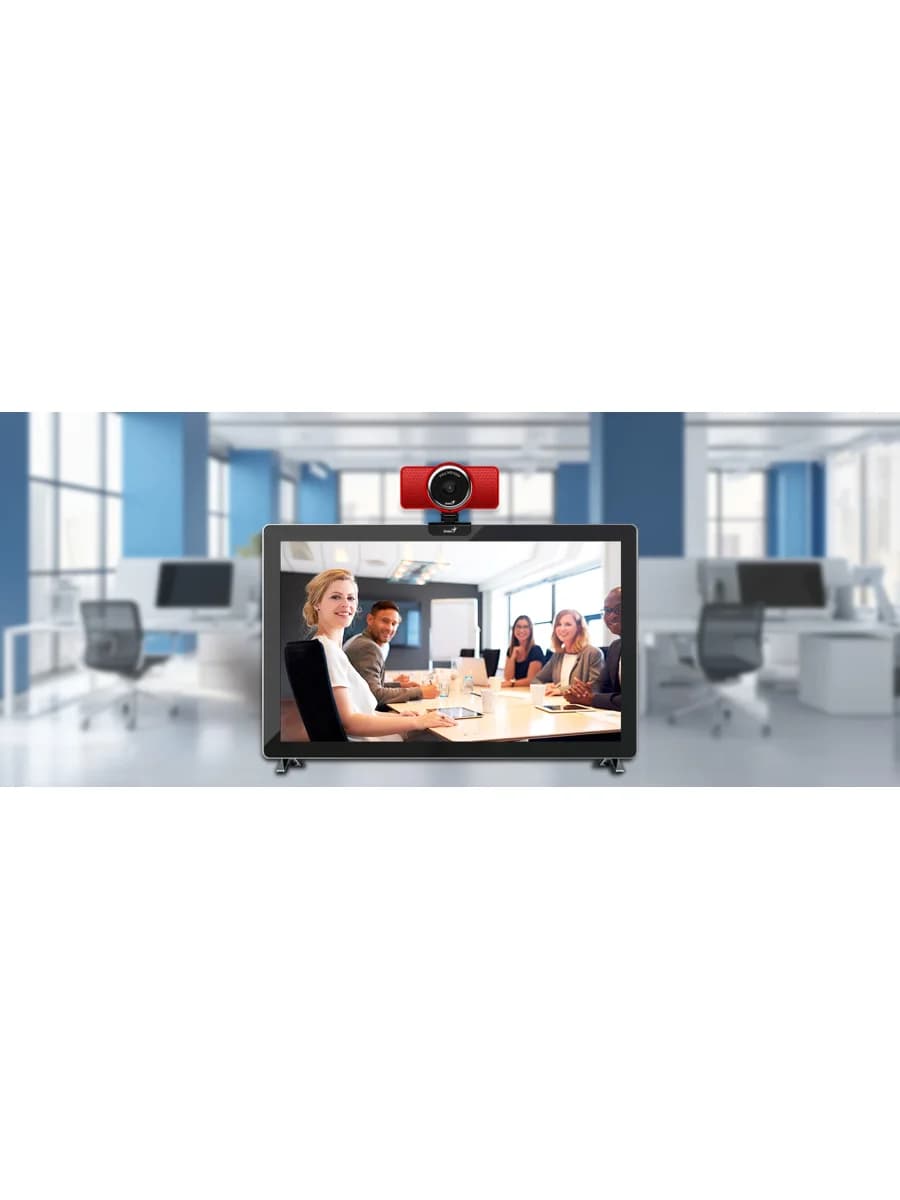 Вебкамера Genius ECam 8000, USB, 1920x1080, 2.0Mpx, Микрофон, Крепление: зажим, Кабель 1.5 метра, Чёрный