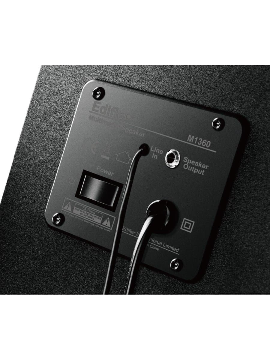 Акустическая система Edifier M1360, 2.1, 4.5BT RMS+2+2BT, Пульт управления, МДФ, Черный