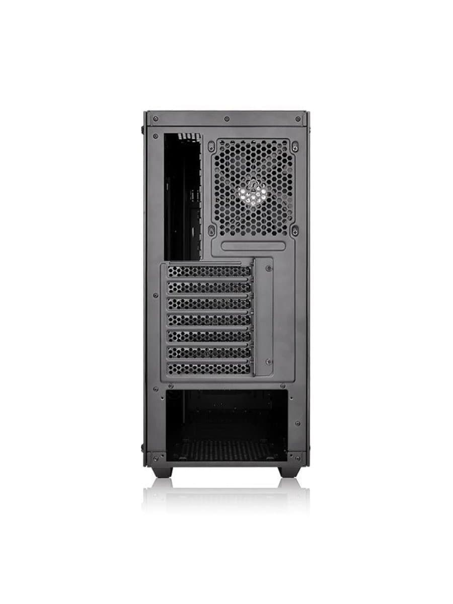 Корпус Thermaltake View 21 TG, CA-1I3-00M1WN-00, ATX/Micro ATX/Mini-ITX, USB 2*3.0, Куллер1*120 мм (з/п), Высота CPU куллера до 160 мм, VGA до 410 мм, 2*3.5"/2*2.5", 471*224*492, Без Б/П, Чёрный