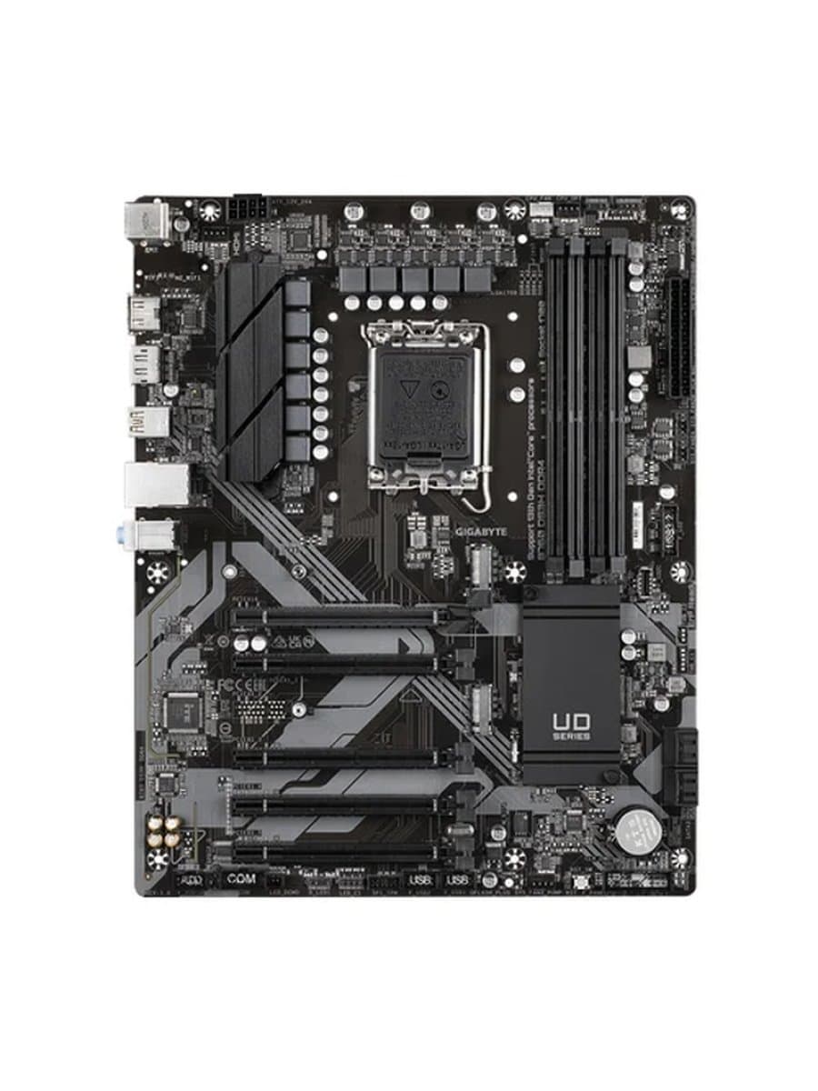 Материнская плата Gigabyte B760 DS3H DDR4 LGA1700,iB760,4xDDR4 2666/2933/3000/3200/5333(OC),4xSATA3,2xM.2(PCI-E 4.0x4/x2),Raid,1xDP,1xHDMI,5xPCI-Ex16,ATX