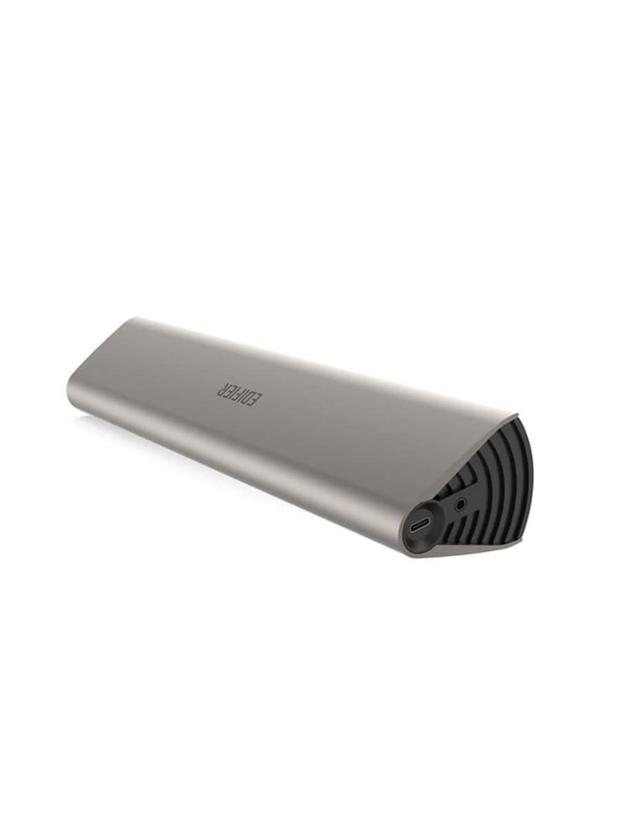 Беспроводная колонка Edifier MF200, 4W+4W (RMS), 2x36mm drivers, ?85dB(A), Bluetooth 5.0, USB-C Sound card, 3.5mm AUX, 10 часов звучания, 100Hz - 20kHz, 293mmx45mmx53mm, 0.5kg, серый