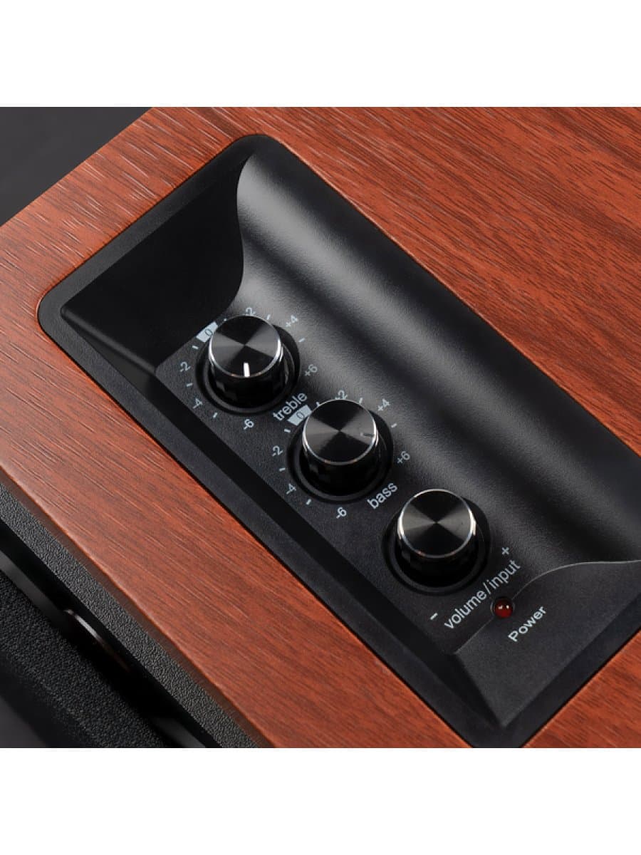 Акустическая система Edifier R1700BT 2.0, ?85dB(A), BT, RCA, 15W?2 (tweeter) +18W?2 (mid-bass driver), Коричневый