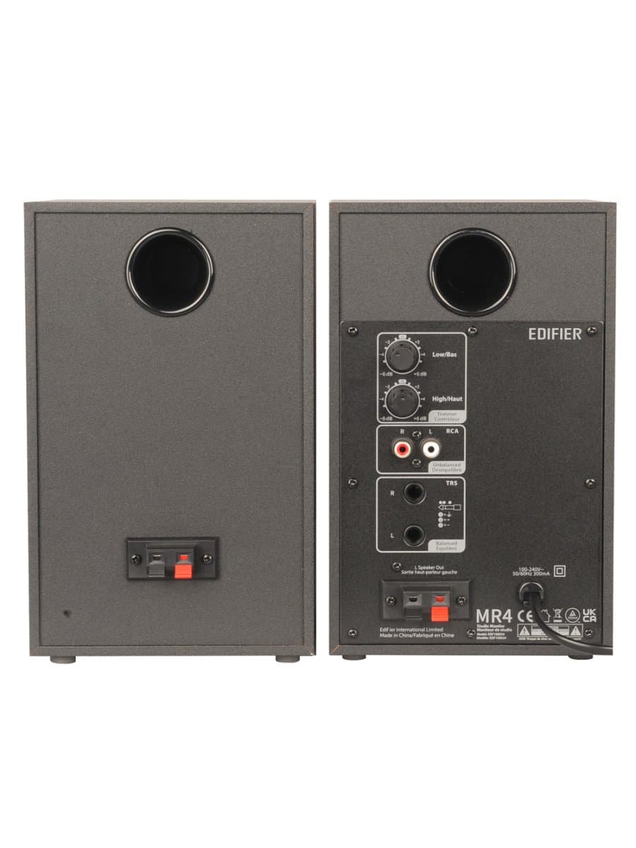 Акустическая система студийные мониторы Edifier MR4, ?85dB(A), TRS, RCA, AUX, 21W+21W, Белый