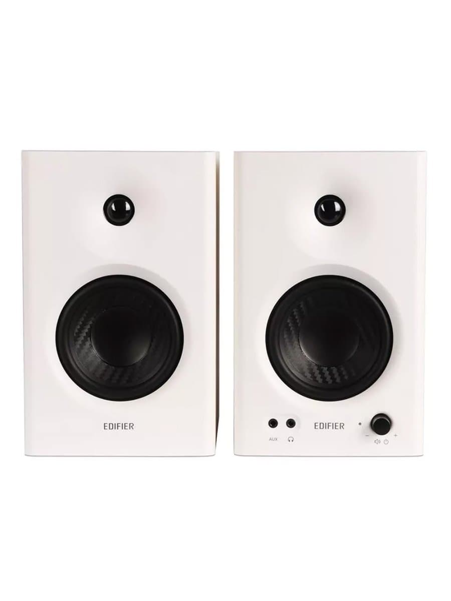 Акустическая система студийные мониторы Edifier MR4, ?85dB(A), TRS, RCA, AUX, 21W+21W, Белый