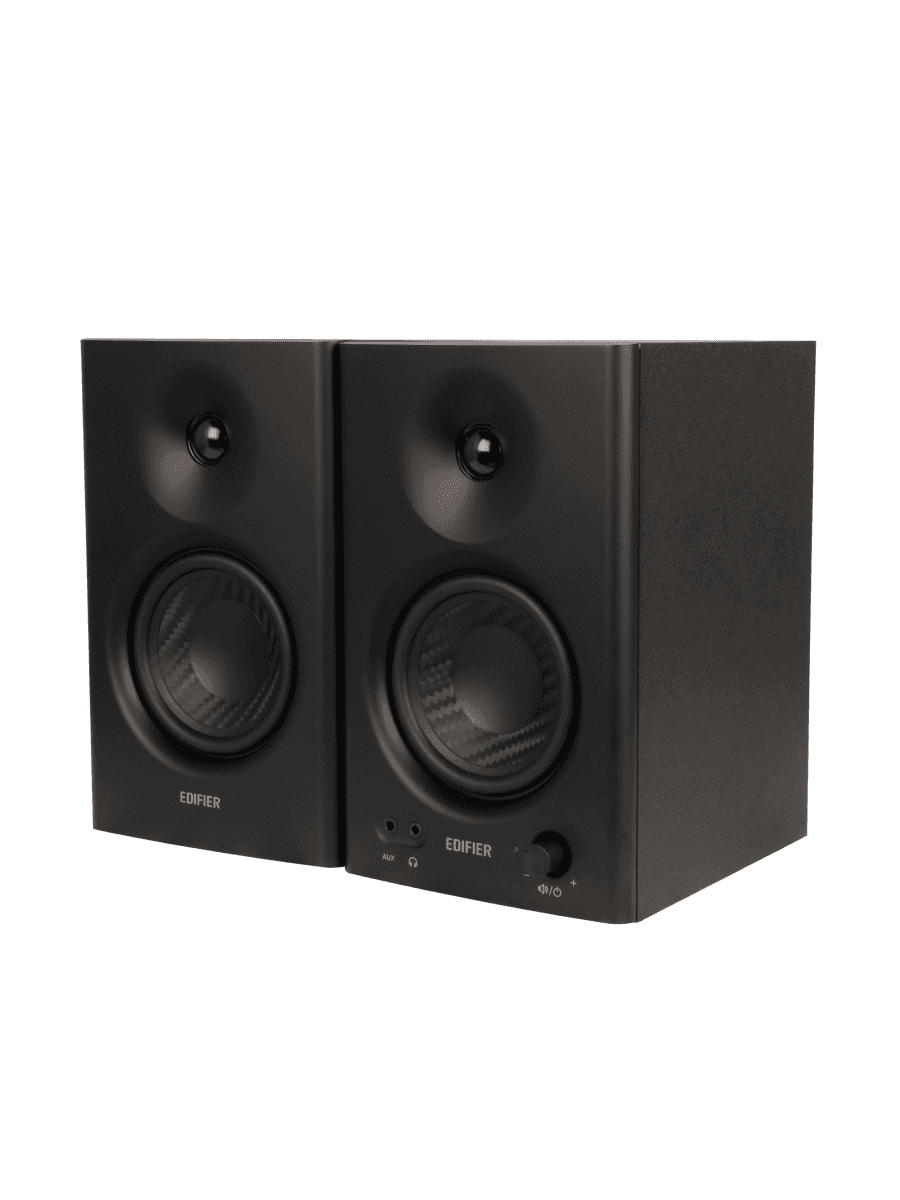 Акустическая система студийные мониторы Edifier MR4, ?85dB(A), TRS, RCA, AUX, 21W+21W, Черный