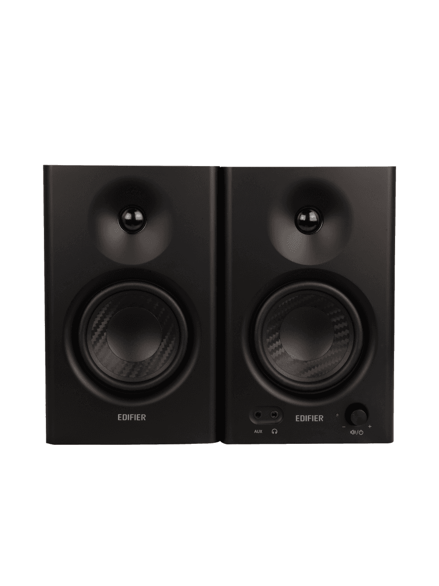 Акустическая система студийные мониторы Edifier MR4, ?85dB(A), TRS, RCA, AUX, 21W+21W, Черный