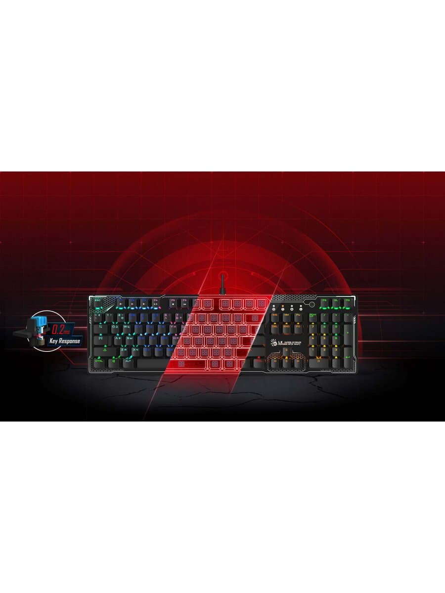Клавиатура A4Tech Bloody B810R-NetBee RGB-LED, USB, мех клавиатура с переключателями
