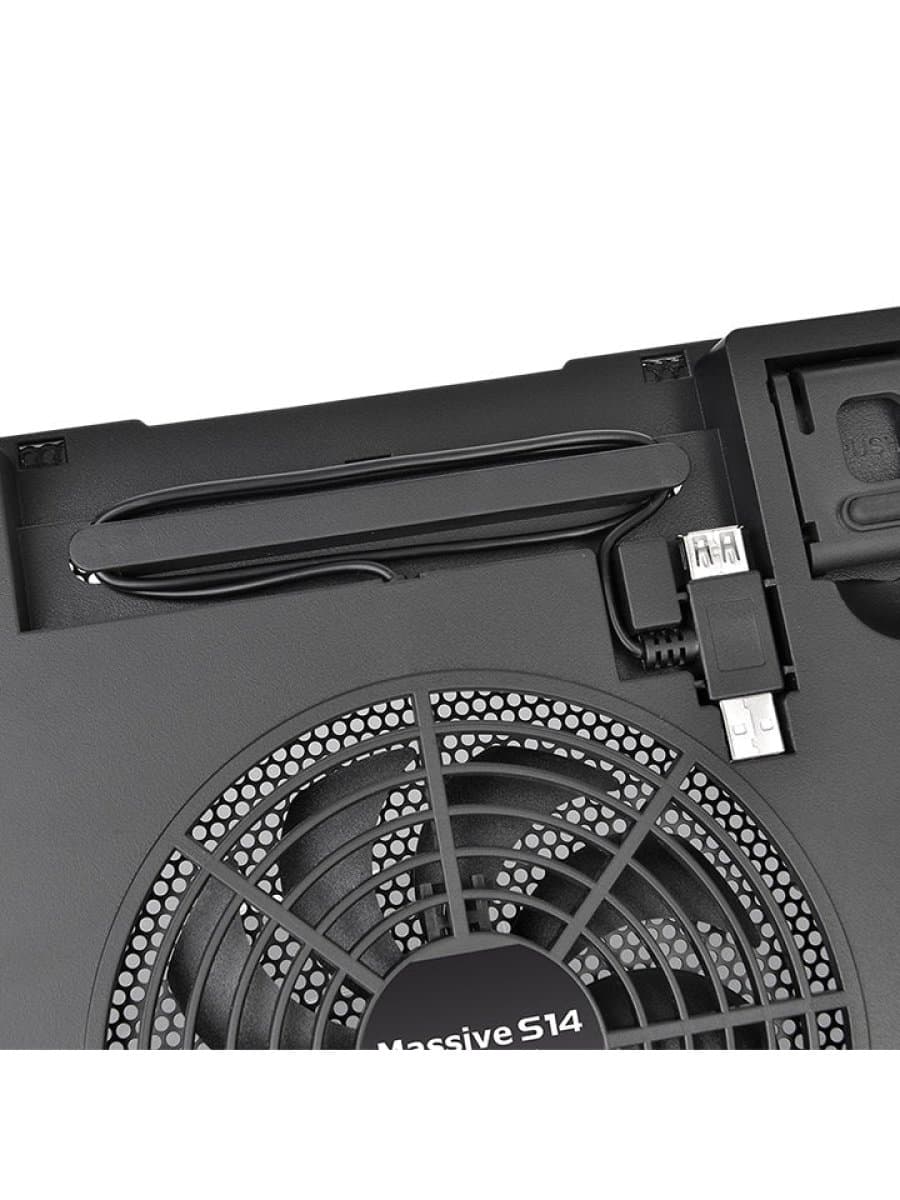 Охлаждающая подставка для ноутбука Thermaltake Massive S14/NB Cooler/15ftft/140mm 1/Plastic/BlackCL-N015-PL14BL-A