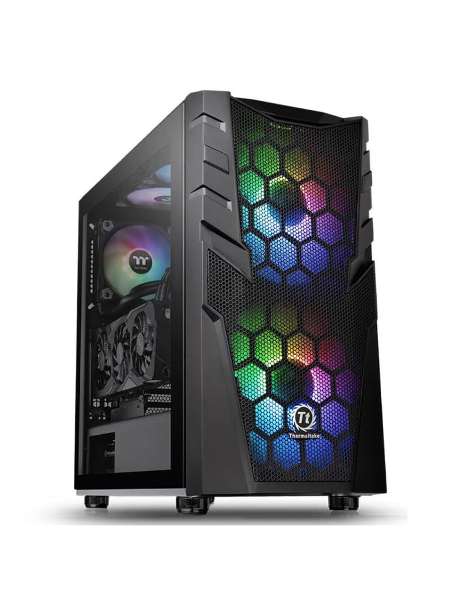 Корпус Thermaltake Commander C32 TG CA-1N3-00M1WN-00 ATX/Micro ATX/Mini ITX USB2x3.0, HD-Audio, Куллер 1х120мм+ 2х200мм ARGB, Высота CPU куллера до 180мм, VGA до 310мм, 462x233x507m, Без Б/П, Черный